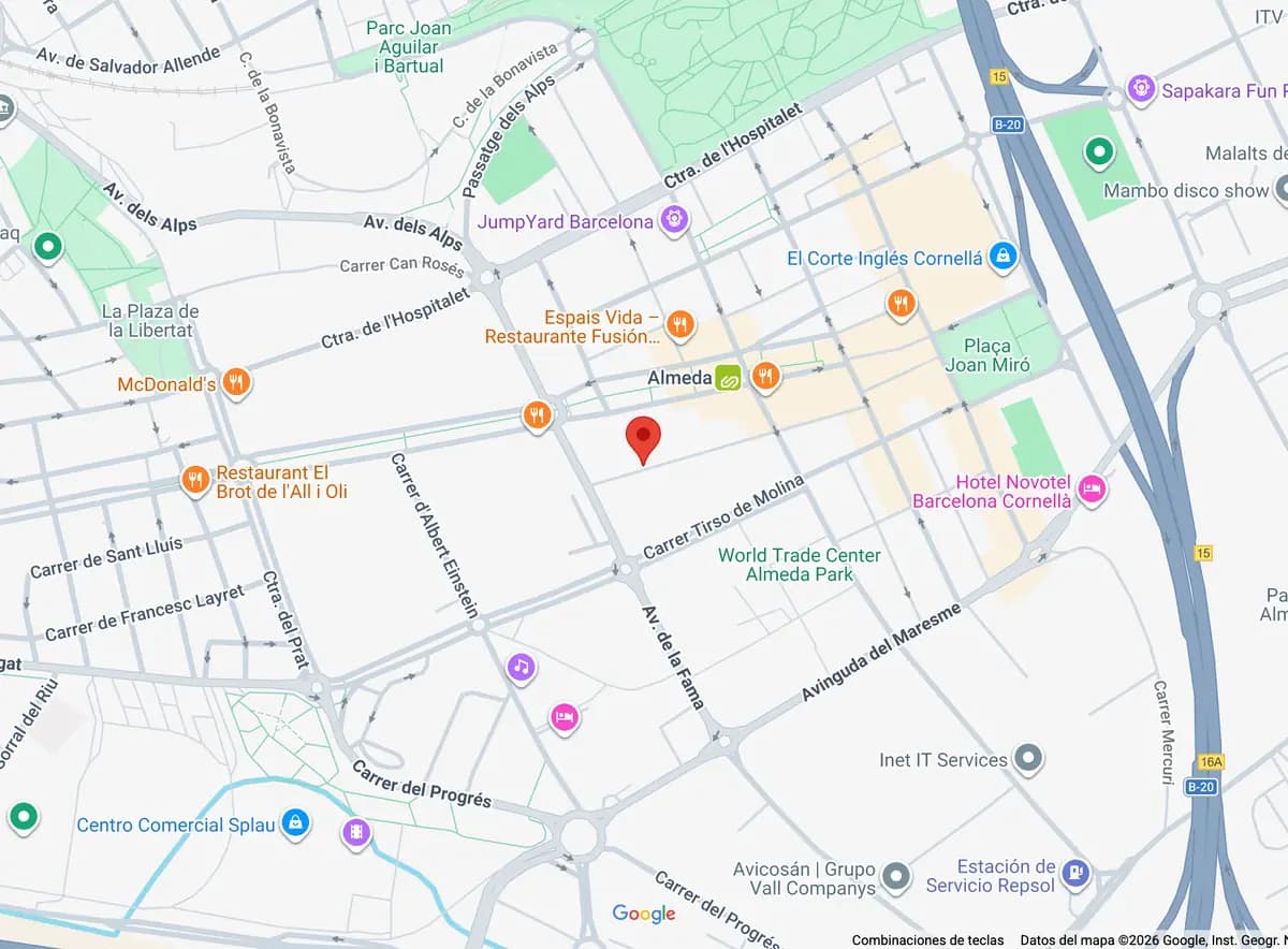 Mapa — Carrer d'Antoni Alcalá Galiano, 3 bis, 08940 Cornellà de Llobregat (Barcelona)